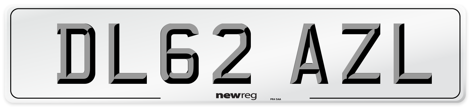DL62 AZL Number Plate from New Reg